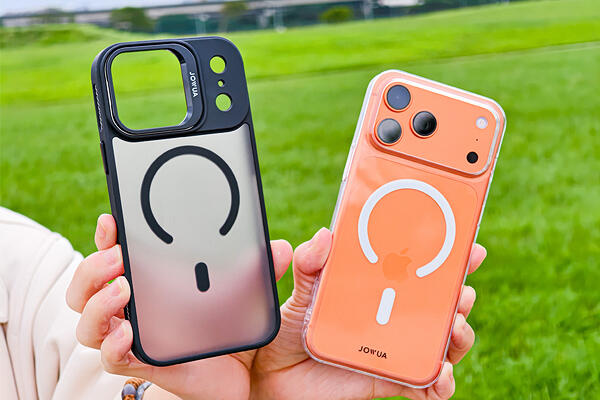 這篇文章介紹了JOWUA為iPhone 17系列推出的兩種MagSafe保護殼，一種是透明款，售價590元；另一種是磨砂