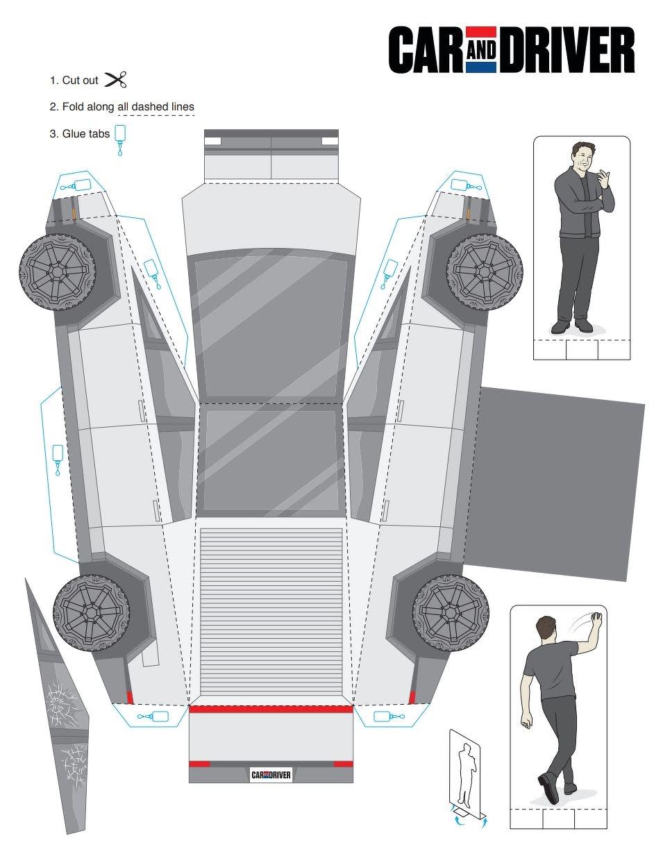 忠实还原「破窗」现场!最新版 cybertruck 3d 纸模型免费下载 diy
