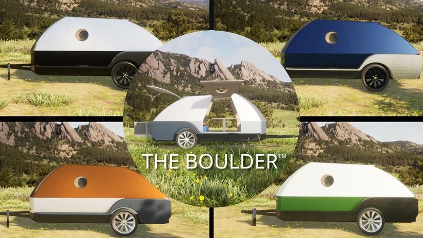 可幫電動車增加續航力！-Boulder-淚滴型露營拖車在美開放訂購-1