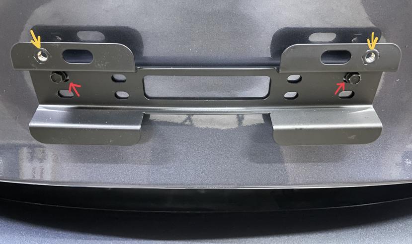 [施工]-Tesla-Model-3-原廠塑膠車牌座更換為鐵公公金屬車牌架-18