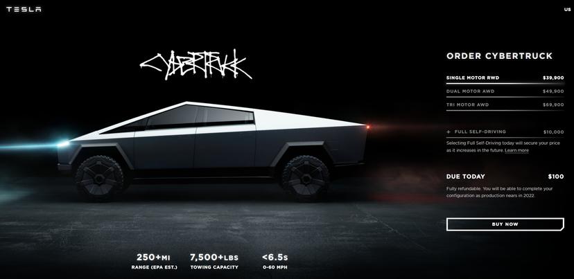 Cybertruck-電動皮卡竟成特斯拉最便宜車款，量產生產要等到-2023-年-1