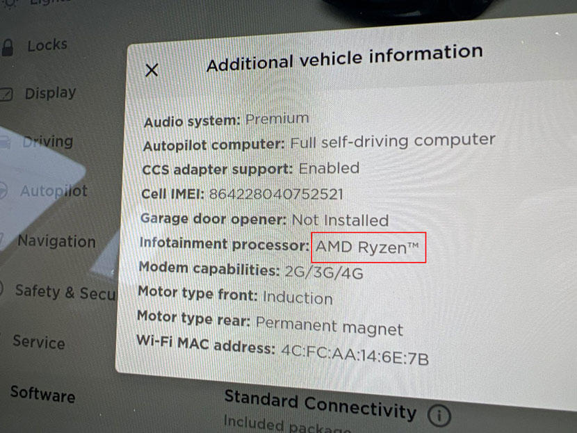 Model 3 已換上amd 新晶片, Tesla Model 3 Garage Door Opener