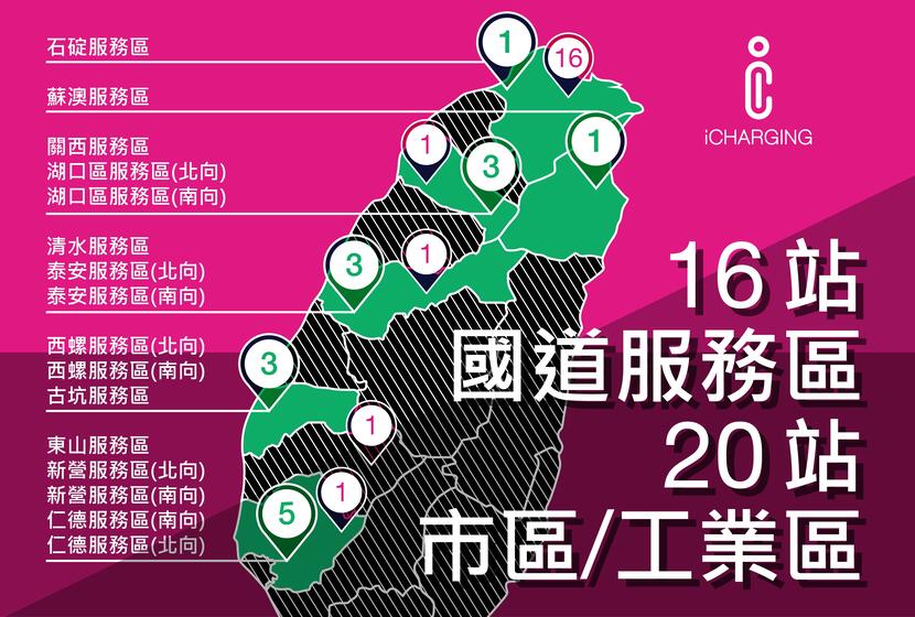 中興-iCharging-啟動國道電動車-11MW-快充網路：TPC-轉接頭進駐，同步推出全台每度-7.5-元充電優惠-3
